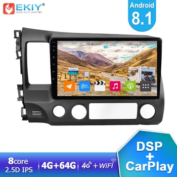 

EKIY IPS DSP Android 8.1 Car Radio 4G+64G For Honda Civic 2006-2012 GPS Navigation Stereo Multimedia BT Video Player CarPlay HU