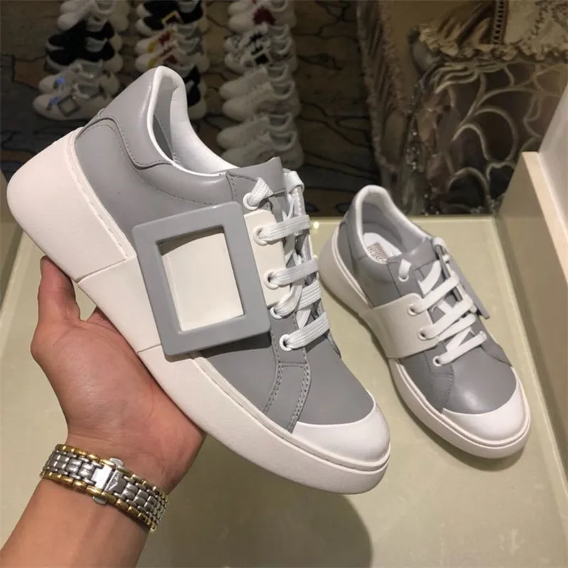 Zapatos mujer; коллекция года; женские кроссовки; Эспадрильи с пряжкой; chaussures femme; женская обувь на шнуровке; обувь на среднем каблуке; scarpe donna; Разноцветные - Цвет: AS SHOW
