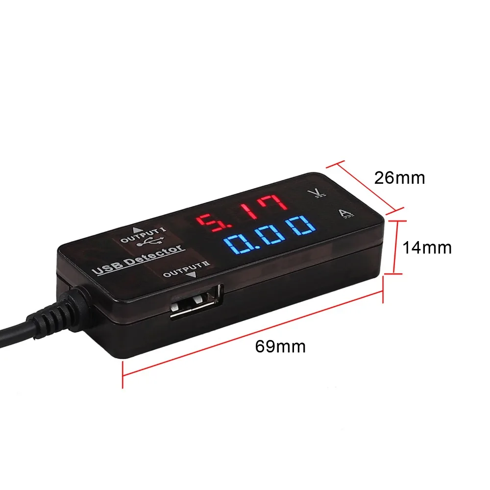 Proster для двух Портов USB контроллер зарядки тестер мультиметр Ток Напряжение Вольт Ампер USB Напряжение Ток контроллер зарядки