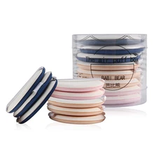 8 шт./компл. круглая форма кушон для макияжа Губка слоеная сухая влажная двойного использования маскирующая Жидкая Основа BB/CC крем макияж затяжки