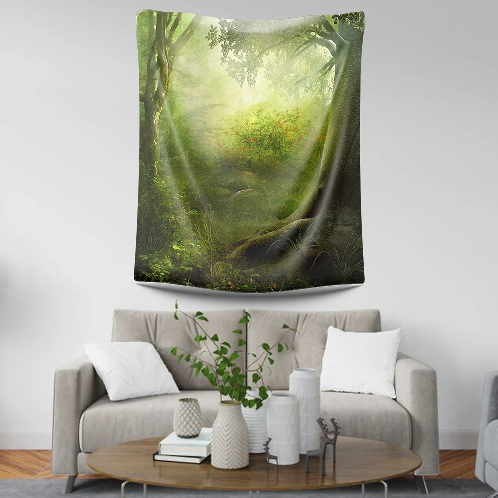 Psychedelic forest Tapestry Indian Mandala Bohemian Tapestry Wall Tapestry Wall Hanging Tapiz Pared Mandala Wall Hanging TAP425 - Цвет: 24