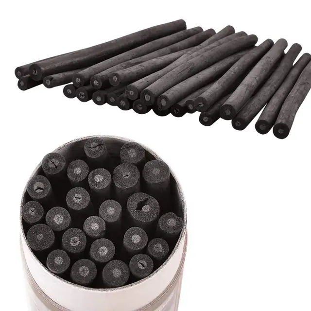 10pcs Soft Willow Vine Artist Charcoal Stick Charcoal Art Medium Vine Charcoal for Drawing Sketching Shading Art Supplier Gift, 4 Sizes, Vine Charcoa