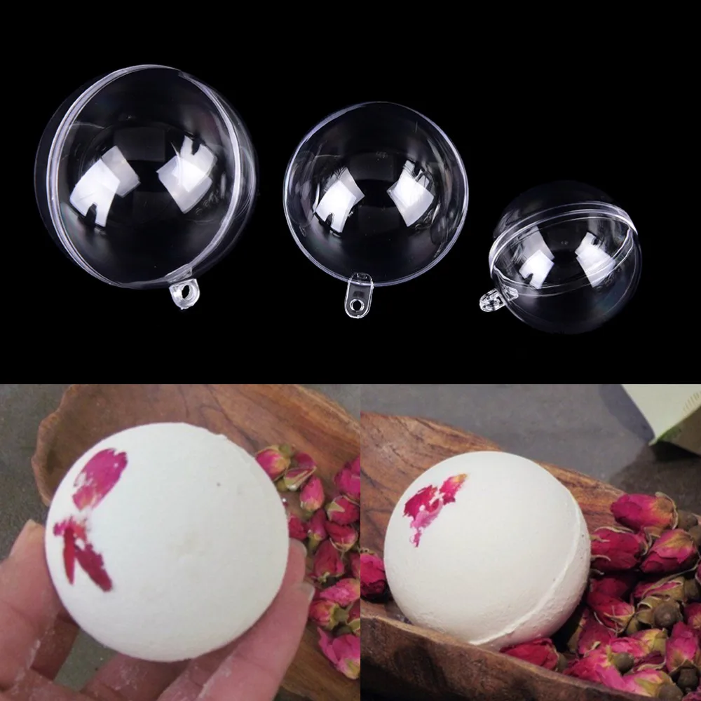 15 шт. DIY бомба для ванной крафт плесень прозрачный пластик заполняемый мяч