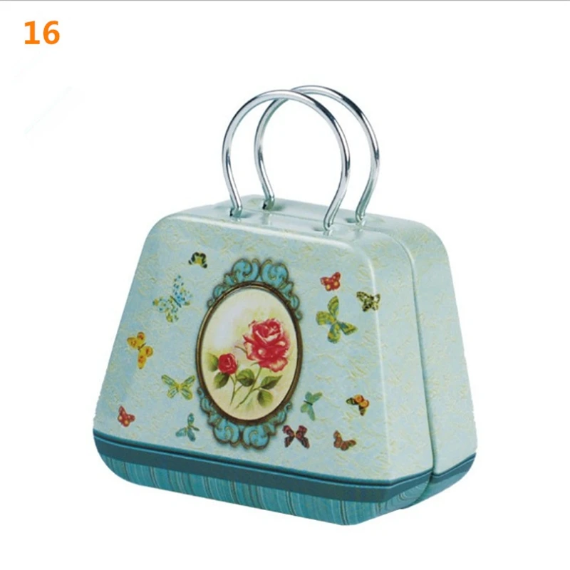 ZJF169-07 1/6 1/4 BJD SD миниатюрные куклы аксессуары Подарки Мультяшные игрушки для детей кукольная сумка для девочек Красивая Мода Металлический Чемодан Сумка игрушка - Цвет: ZJF169-07