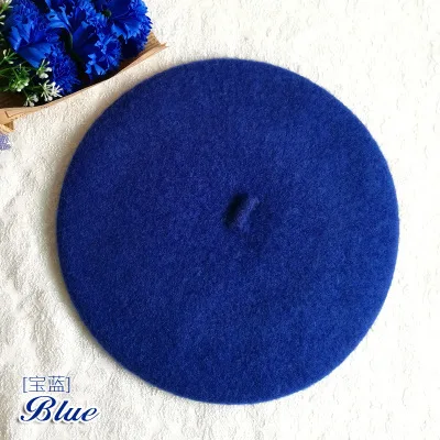 Children Spring Beret Little Girls Hats Dome Cap Girl Fashion Caps Baby Girl Fur Berets Multi Candy Color Gift - Цвет: Aspicture