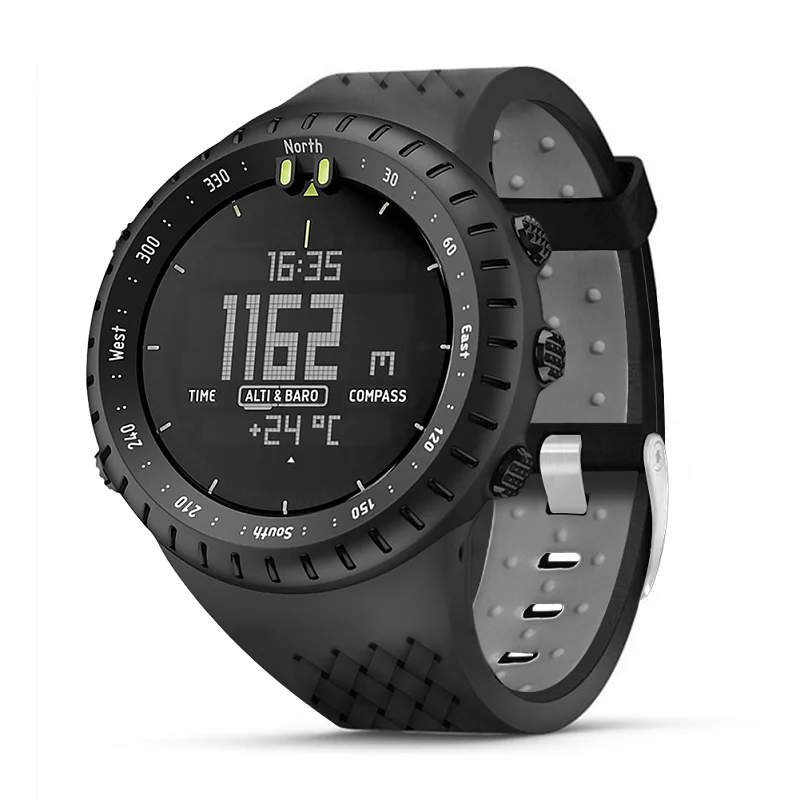 Силиконовый ремешок для часов и чехол для Suunto Core All black watch