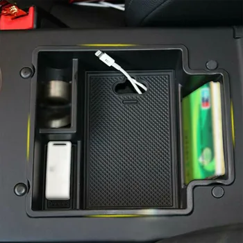 

Organizer Car Storage Box Accessories For Porsche Macan 2017 2018 Replacement 1pcs Black ABS