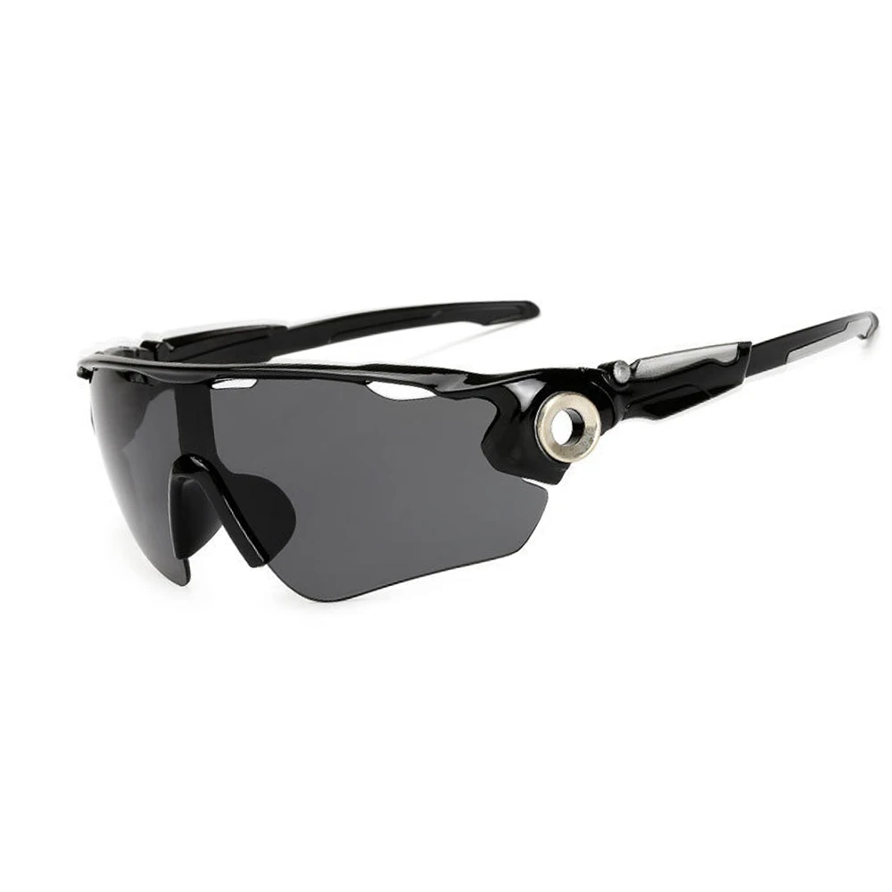 UV400 Cycling Sunglasses Men Women Windproof Sports Eyewear MTB Cycling Eyewear Bike Glasses Riding Goggles Oculos Ciclismo - Цвет: C07 Black Grey