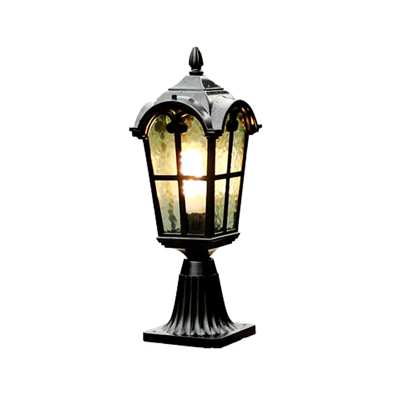 Lampada Da Colonna Per Esterni In Stile Europeo Lampada Da Giardino Per Cortile Recinzione Testa A Colonna Lampada Impermeabile Villa Gate Door Post L