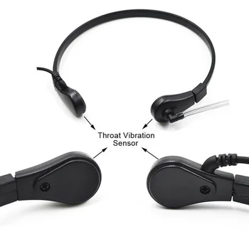 

UV-82 Throat Microphone Earpiece Walkie Anti-noise Detachable Comfortable