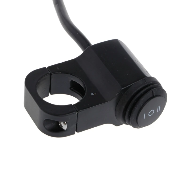 Motorcycle Switch 22mm 12V 10A Motorcycle CNC Fog Brake Light Handlebar Headlight On Off Switch