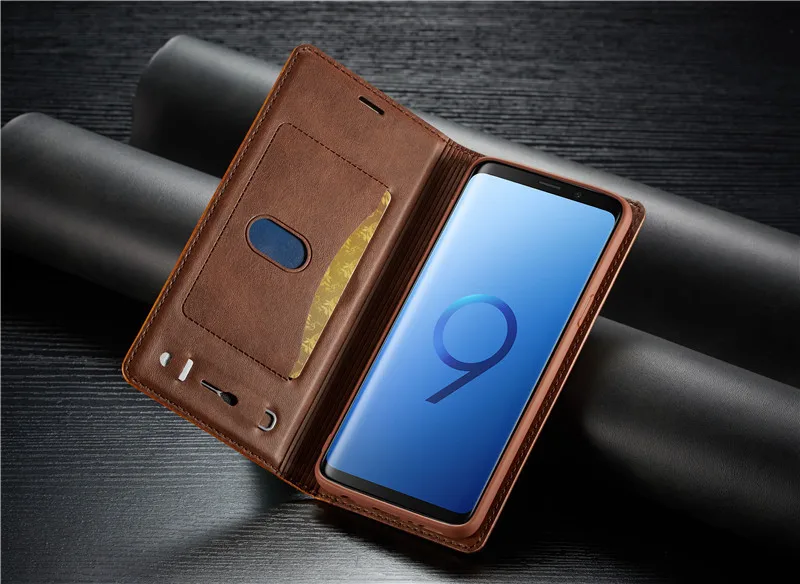 Флип Магнитный кожаный бумажник чехол для телефона для samsung Galaxy S9Plus S10 lite S8 чехол для samsung Note10 Note9 противоударный чехол