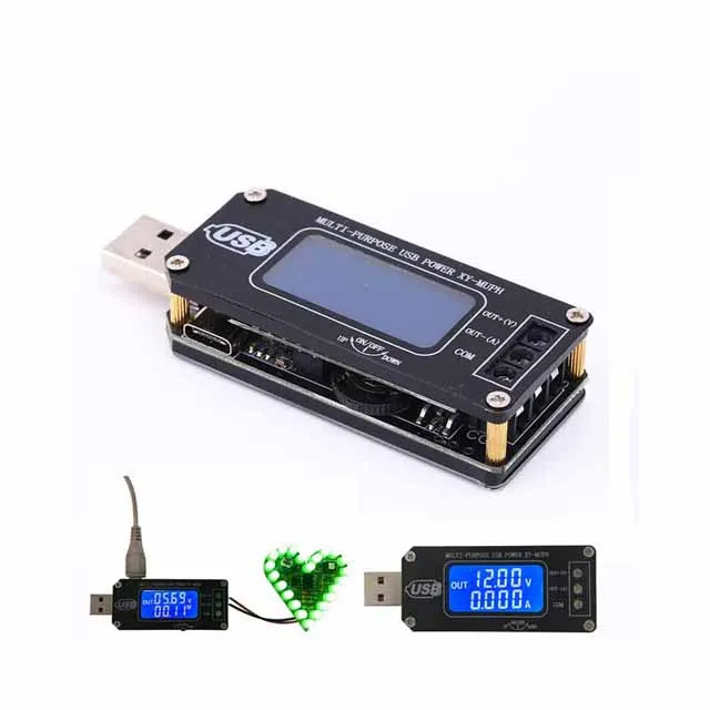

A23-- DC-DC USB Step UP/Down Power Supply Module Adjustable Boost Buck Converter LCD Voltmeter Ammeter Battery Capacity