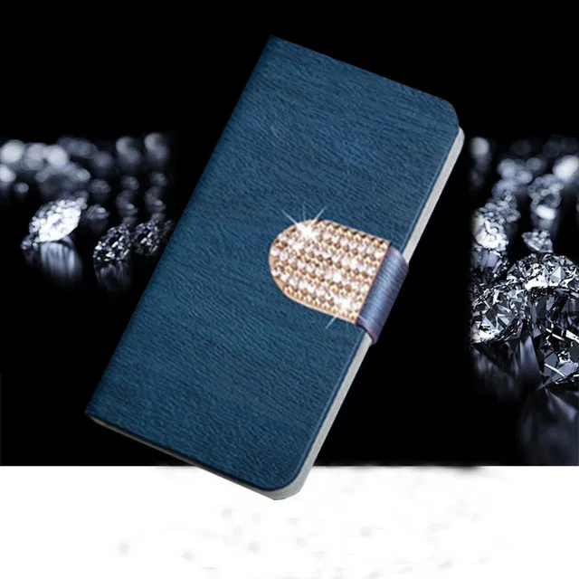 Navy Blue Diamond Alcatel Работает с любым оператором, 1X2019 чехол Alcatel1X чехол флип чехол-бумажник чехол для телефона из искусственной кожи для Alcatel Работает с любым оператором, 1X2019 5008Y 5008D 5008K 1 X Чехол Крышка - Цвет: Navy Blue Diamond