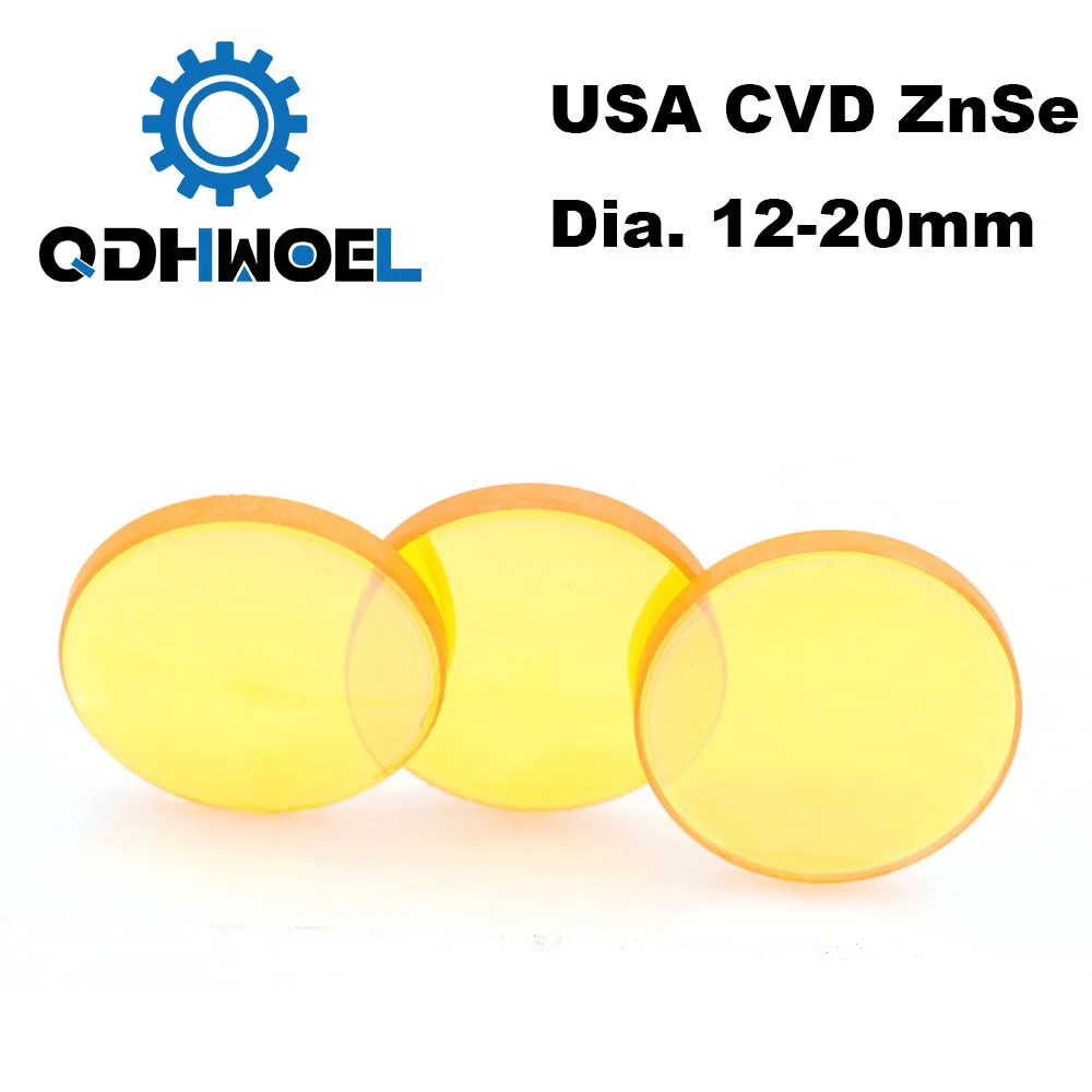 США CVD ZnSe Co2 лазерный объектив диаметром 12 15 18 19 05 20 FL 38 1 50 8 63 5 76 2 101 6 127 мм фокус для