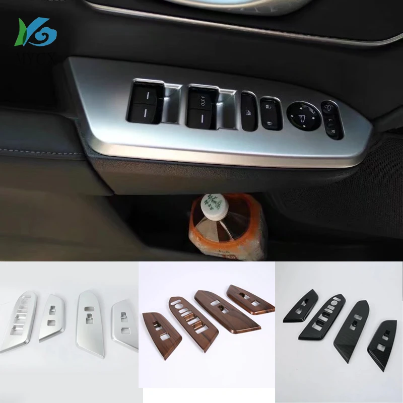 Подходит для Honda CRV CR-V 4 шт. модифицированное стекло переключатель декоративный ABS покрытие декоративная полосатая нашивка