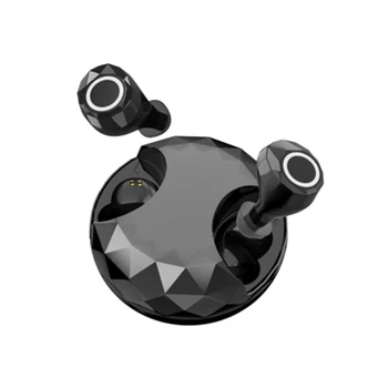 

Wireless Bluetooth Headset TWS 5.0 Sports contact Bluetooth Headset with 350Ml Charging Compartment (Black)