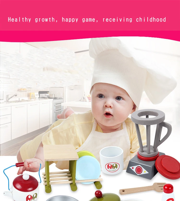 Новые европейские кухонные Детские Имитационные Деревянные Кухонные Игрушки для маленьких детей, интерактивные ролевые игры, игрушки 3Y