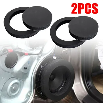 

2PCS 6.5'' Car Speaker Ring Bass Door Trim Sound Insulation Cotton Accessories good quality durability