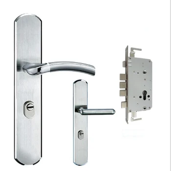 

Stainless steel double-sided blade anti-theft simple European exterior door lock solid wood door lock FG-812