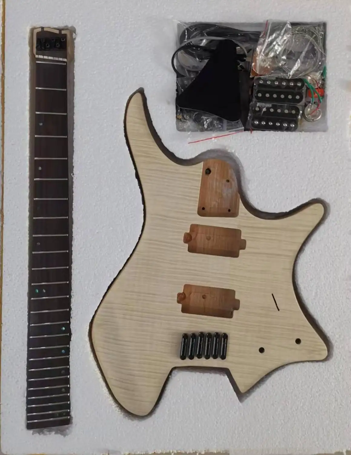 Горная электрогитара strandberg fanned fret полуфабрикат DIY kit безголовая гитара
