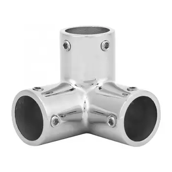 

22mm 3 Way Corner Elbow 316 Stainless Steel Pipe Connecting Fittings Hardware Accessories
