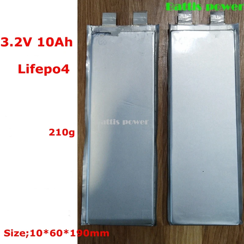 16 шт. 3 2 В lifepo4 cell 10000 мАч 1060190 10Ah high rate 3C для diy 48 в 24 Аккумуляторный блок