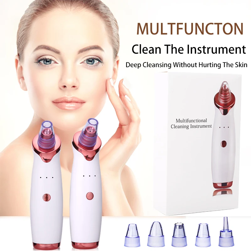 Pore Cleaner Blackhead Remover Vacuum Electric Nose Face Deep Cleansing Skin Care Machine Birthday Gift Dropshipping Beauty Tool | Красота и