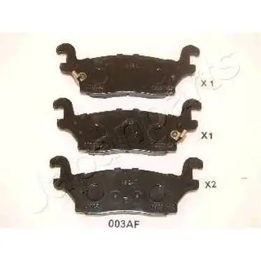 Колодки дисковые задние Hummer H3 3.5-5.3 05 JAPANPARTS pp003af