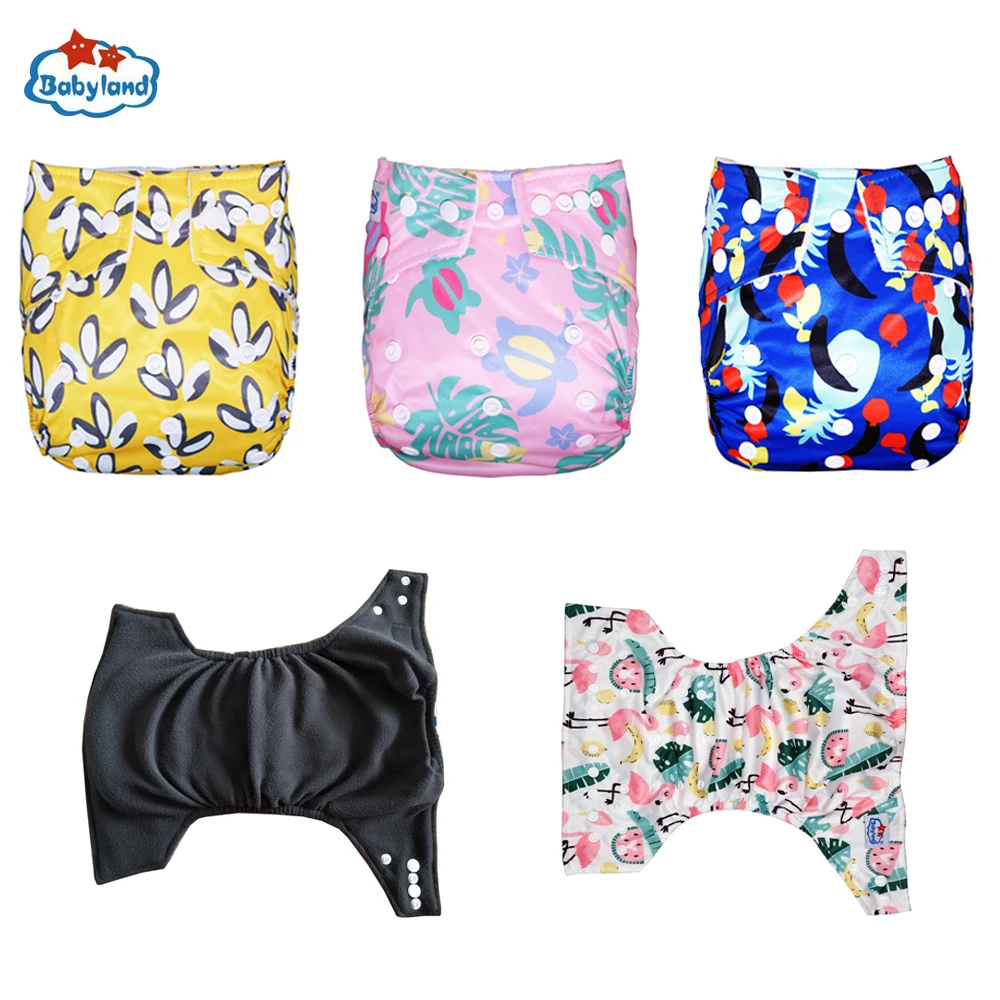 Подгузники детские из углеродного бамбука, угольные бамбуковые подгузники, 4 шт./набор