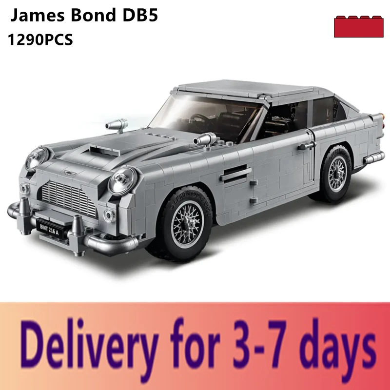 Legoes технические фильмы Marting 007 Джеймс DB5 Бонд модель автомобиля игрушечные