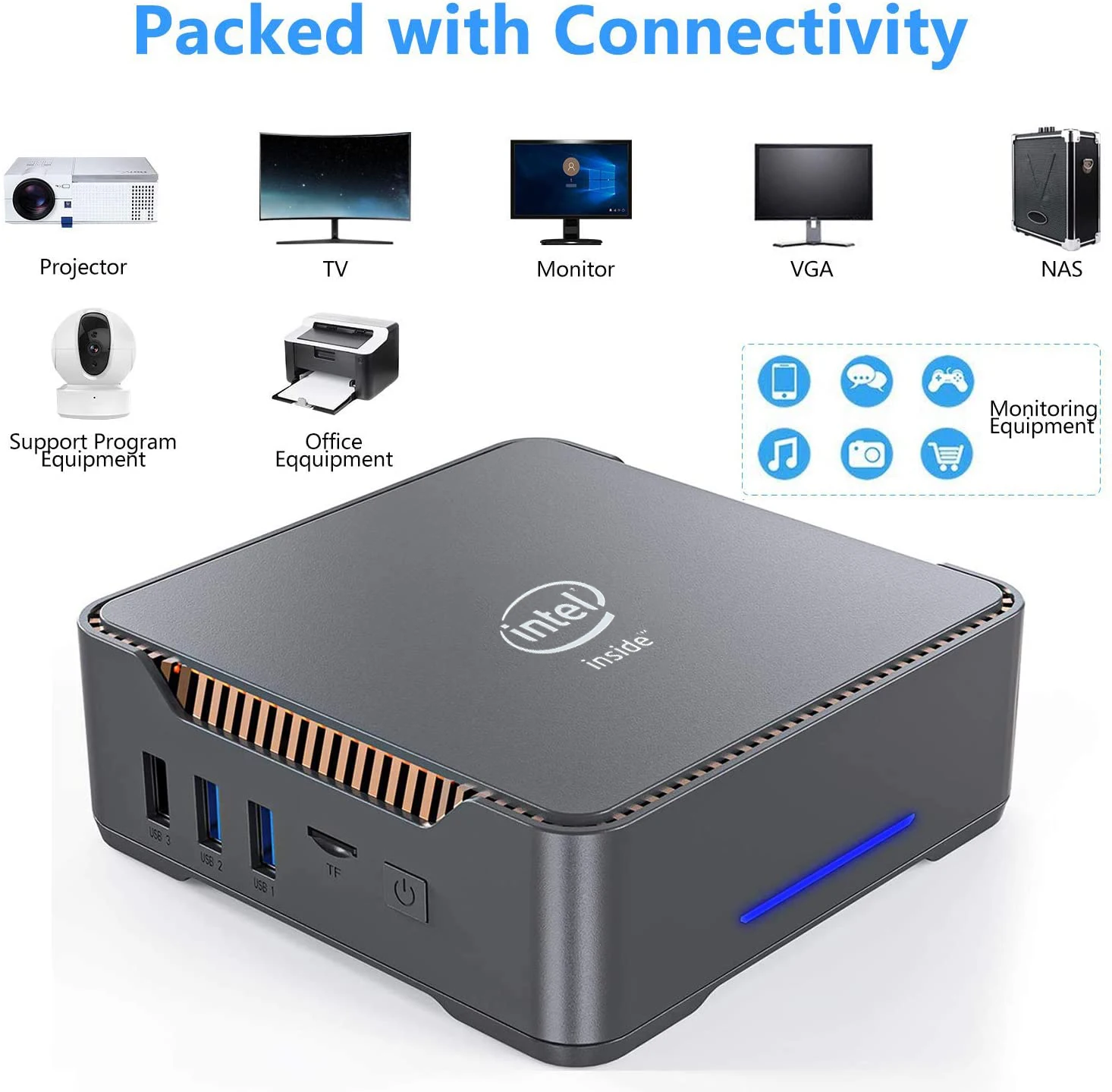Мини-ПК CHUWI Herobox, Windows 10, Intel Gemini-Lake N4100, 4 ядра, LPDDR4, 8 Гб ОЗУ, 256 ГБ SSD | Компьютеры и офис | АлиЭкспресс