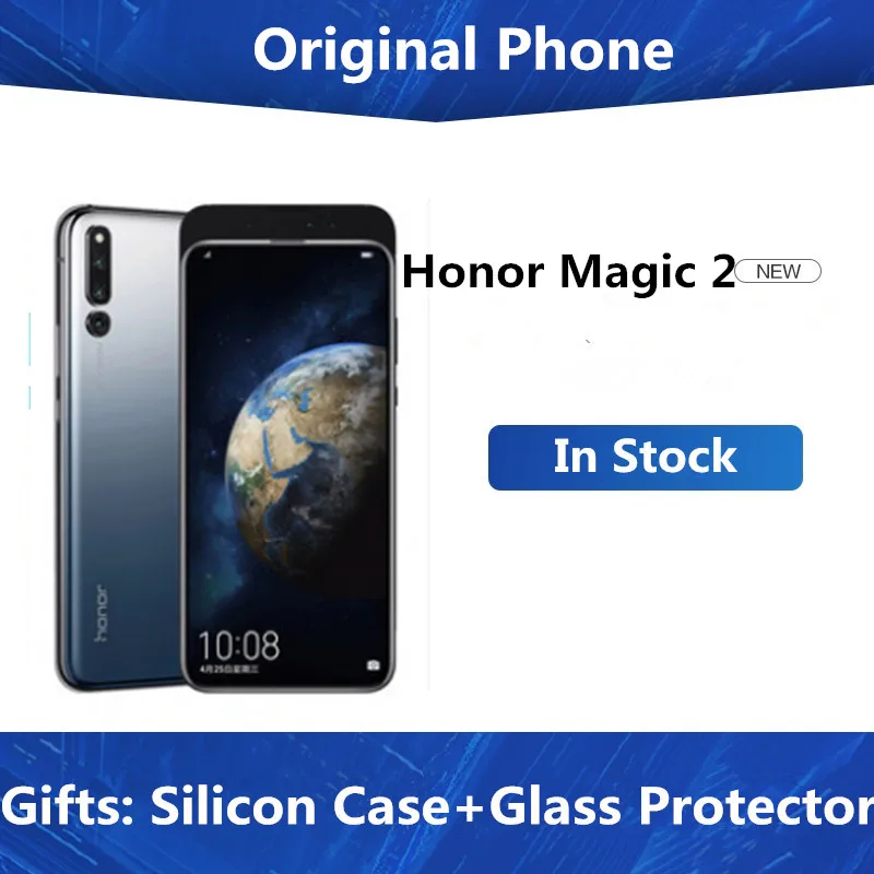 Honor Magic 2 Мобильный телефон Kirin 980 Android 9,0 6,3" AMOLED Полный экран 6* камер 8 ГБ ОЗУ 256 Гб ПЗУ 40 Вт супер зарядное устройство NFC MHL