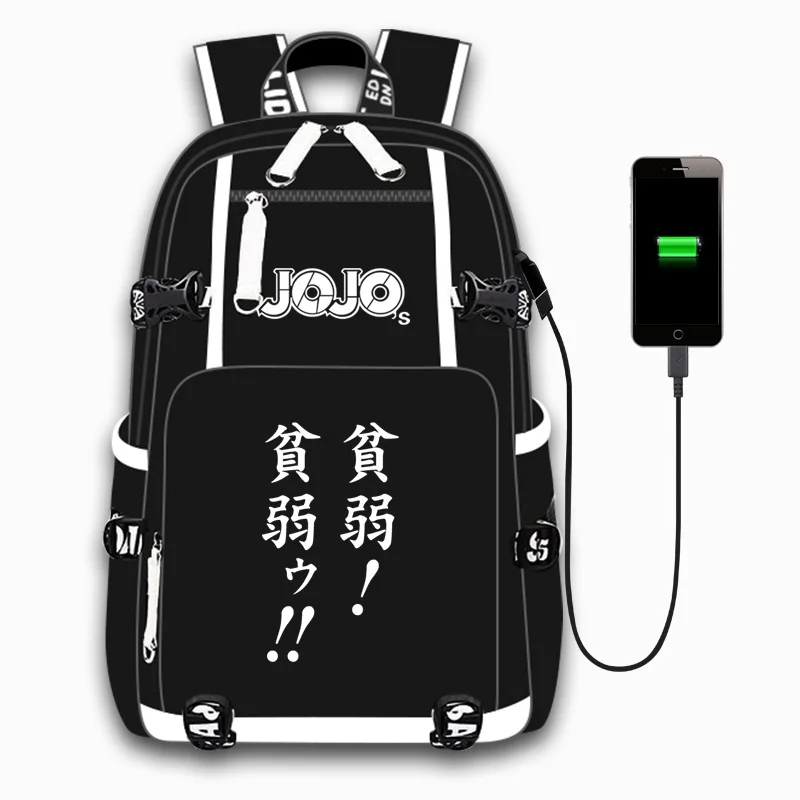 Модный студенческий рюкзак аниме JoJo странные приключения для мужчин и женщин