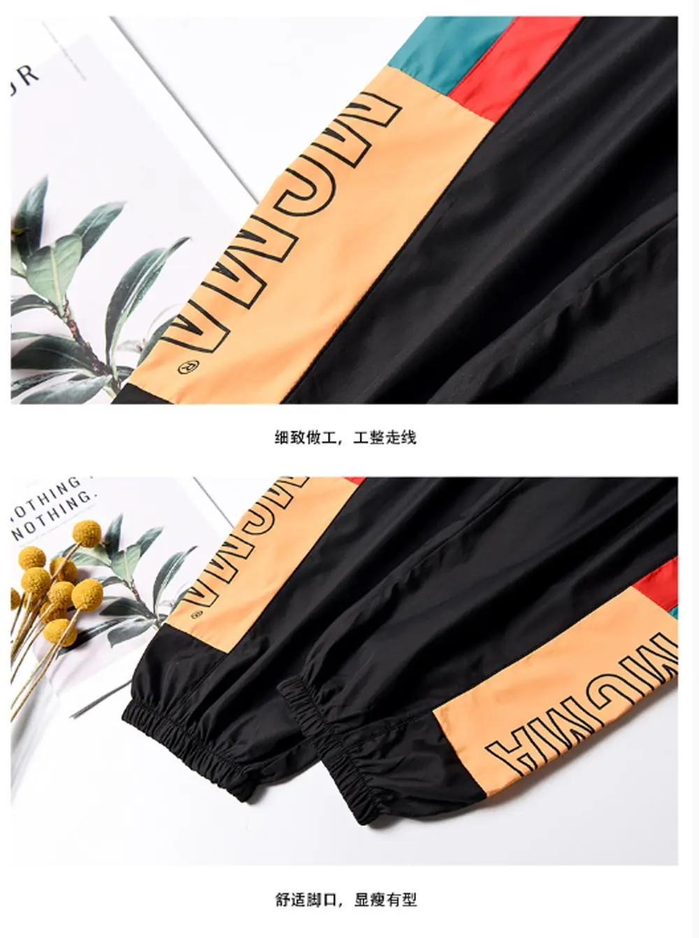 Zsrs большие карманные атласные шаровары женские глянцевые спортивные брюки с лентой BF Harajuku джоггеры женские спортивные брюки