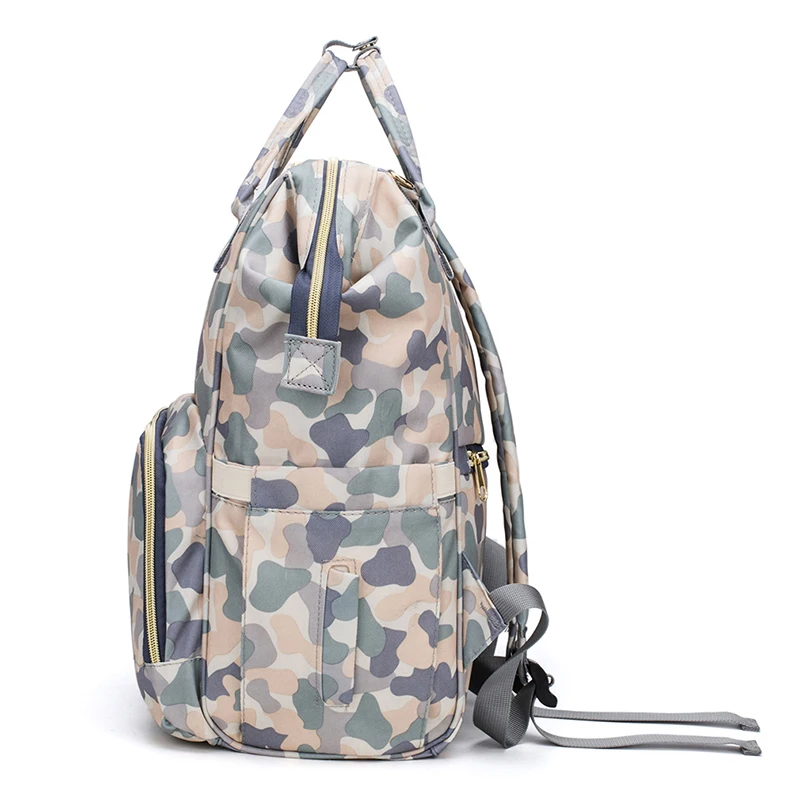 Mummy Maternity Nappy Diaper Bag Camouflage Nappy Changing Backpack Large Capacity Baby Care Wet Bag Mother Bags