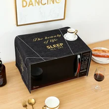 Linge de coton maison cuisine four à micro-ondes couverture résistant à l'huile four à micro-ondes couvercle anti-poussière accessoires de cuisine fournitures(China)