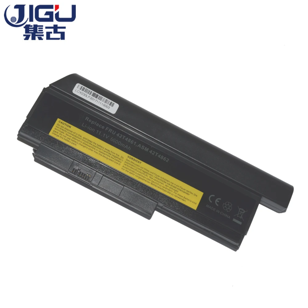 JIGU 6600MAH Аккумулятор для ноутбука 42T4902 42Y4940 42Y4868 42T4873 42Y4874 42T4863 42t4866 Lenovo thinkpad X230 X220 X220i |