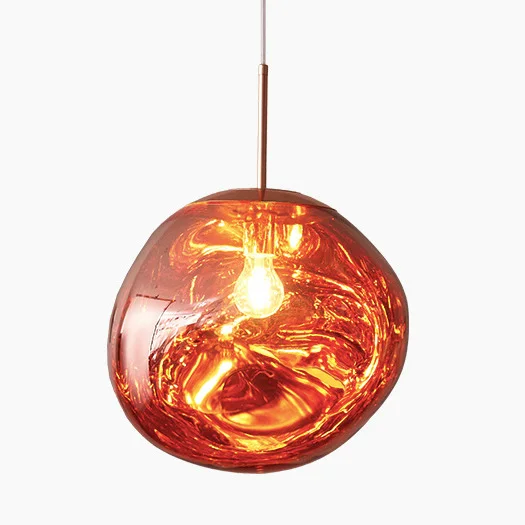 Red Скандинавский светодиодный стеклянный светильник dixon Lava Ball подвесные лампы для спальни кухни люстра современный индивидуальный светильник - Цвет корпуса: Red