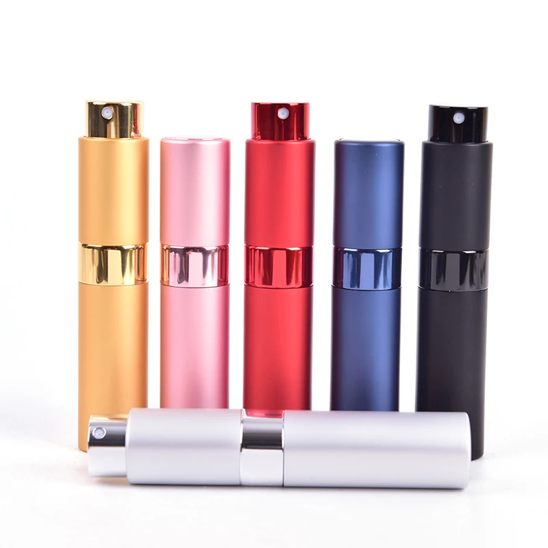 

10ml Portable Mini Refillable Spray Perfume Bottle Aluminum Atomizer Spray Bottle Travel Container Perfume Bottle