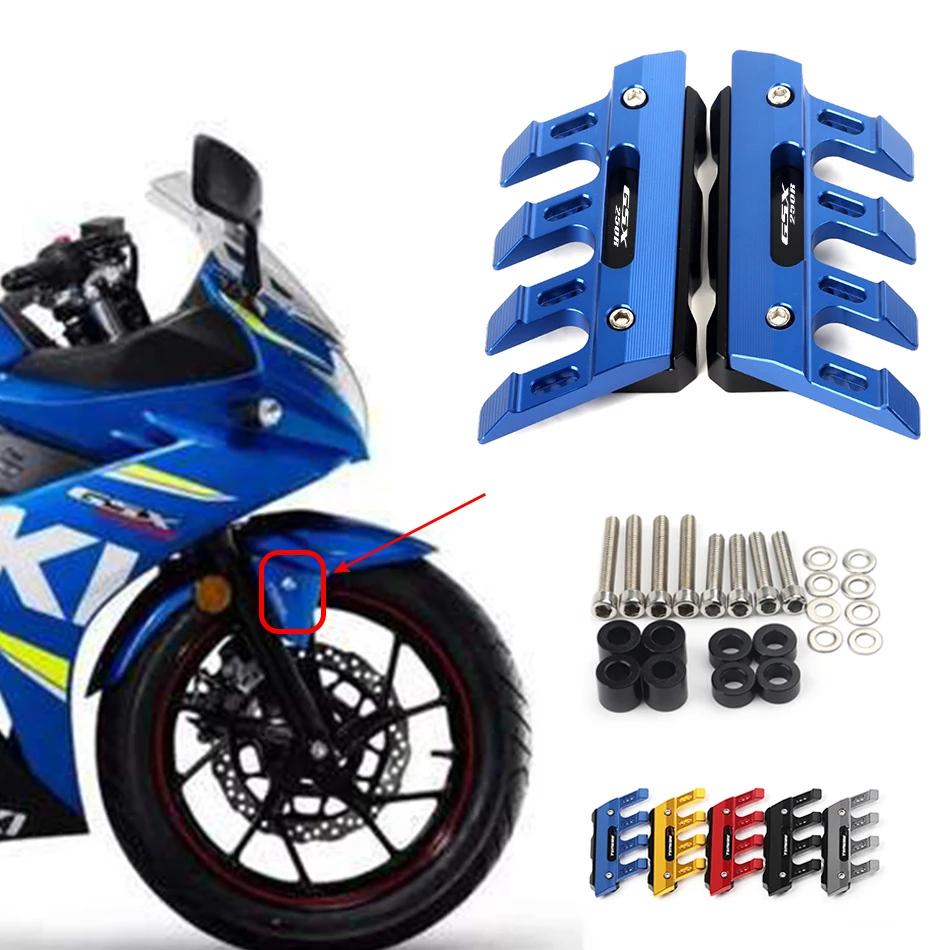 

Переднее крыло мотоцикла, боковая защита, брызговик, Слайдеры для SUZUKI GSX250R GSX 250R, универсальные аксессуары