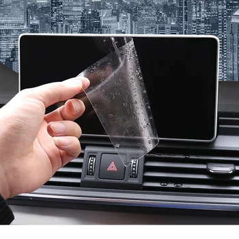 

Lsrtw2017 HD TPU Car Navigation Screen Anti-scratch Tempered Film Protective Film for Audi A4 A6 A3 A5 Q3 Q5 Q5 Q7 A8