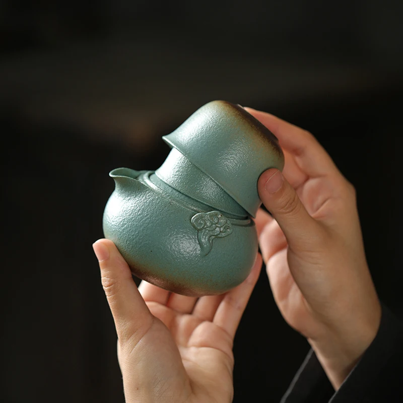 TANGPIN керамические чайники с 2 чаями gaiwan чайный набор портативный дорожный чайный набор Посуда для напитков