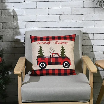 

ADOREHOUSE Christmas Cushion Cover Xmas Decorative Pillow Cover Decorations Pillowcase Navidad Home Christmas Year 2020 For New