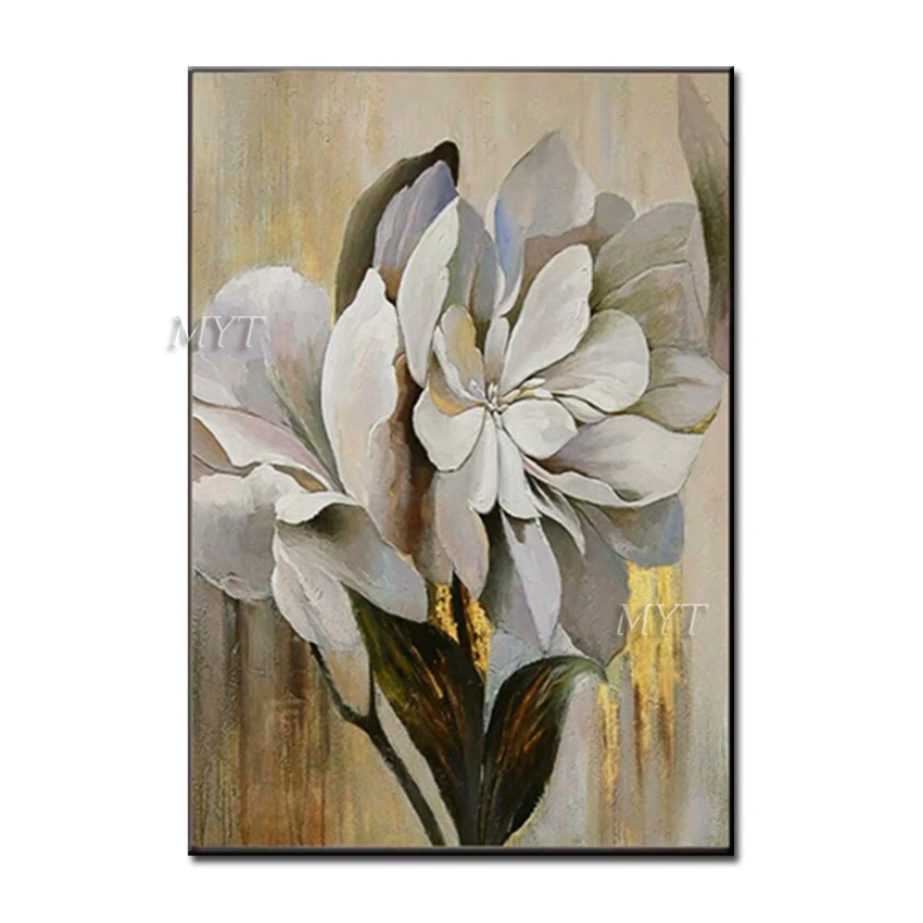 No frame painting Цветущие цветы Различные стили доступны ручная роспись стены Искусство домашний Декор Картина Современная живопись маслом на холсте - Цвет: No frame painting
