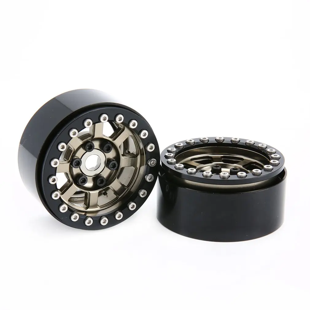 1 пара/2 пары сплав 1,9 ЧПУ Beadlock Колесные диски CJGLG0009 для 1/10 RC Гусеничный осевой SCX10 SCX10 II 90046 Traxxas TRX4 D90
