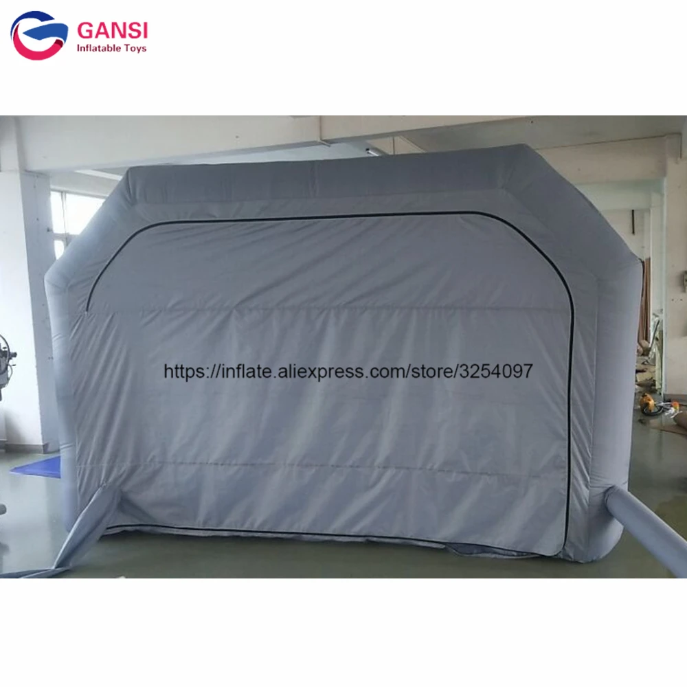  New design 6m inflatable car painting inflatable spray booth cabin mobile work station