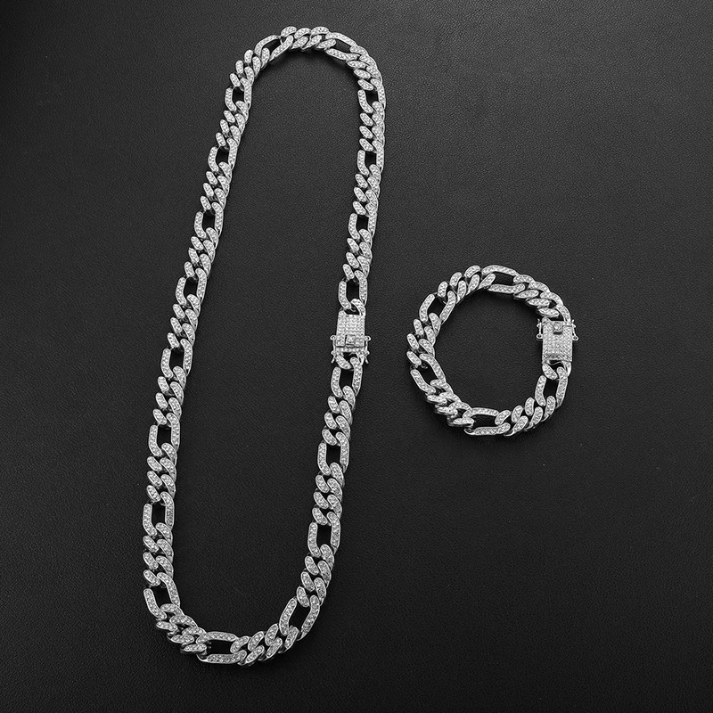 D&Z 13 мм Iced Out Bling CZ кантри-Линк браслет для мужчин хип-хоп микро проложили кубинские звенья цепь Pulseira Masculina