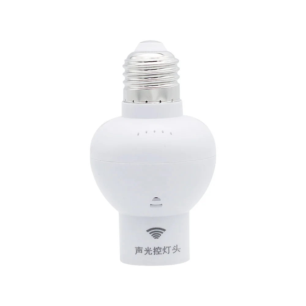 

E27 Base Sound control lamp holder Light Sensor home Lighting Accessories Stairway corridor Auto Turn ON OFF LED bulb