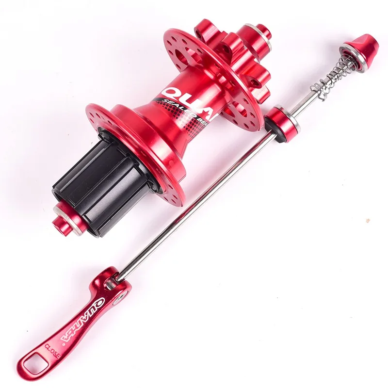 Red 10x135mm Велосипедная ступица 32H MTB подшипники ступицы концентратор 8/9/10/11 Скорость горный велосипед концентраторы 9x100 мм/10x135 мм QR через ось 15x100 мм/12x142 мм - Цвет: Red 10x135mm